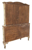 Cabinet, Display, Venetian Painted Gilt Accented, Vintage, Gorgeous - Old Europe Antique Home Furnishings